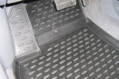 Коврики в салон Chevrolet Lacetti 2004-2013 Седан, полиуретан Element, Черный, Арт. NLC.08.05.210k