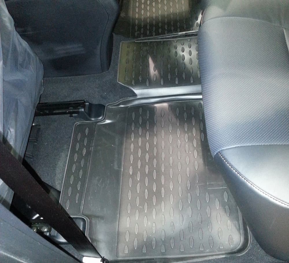 Коврики в салон Toyota Camry VII (XV50) 2011-2014, полиуретан Element, Черный, Арт. NLC.3D.48.63.210k