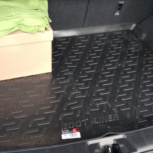 Коврик в багажник Nissan Qashqai II (J11) 2013-2019 Внедорожник 5 дв., полиуретан L.LOCKER, Черный, Арт. 0105050301