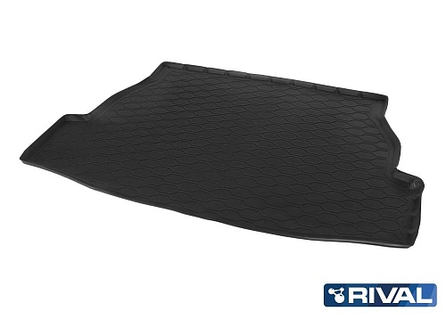 Коврик в багажник Toyota RAV4 V (XA50) 2018-, полиуретан Rival, Черный, Арт. 15706003