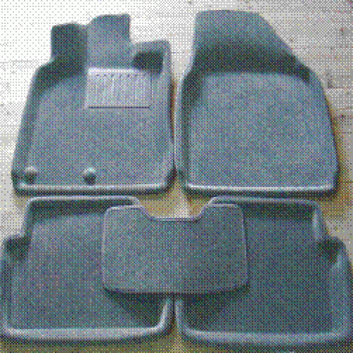Коврики в салон Nissan Qashqai I (J10) 2006-2010 Внедорожник 5 дв., 3D ткань Satori, Черный, Арт. SI 02-00040