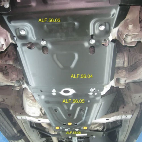 Защита радиатора JAC T6 2015- Пикап V-2,0MT; 2,0TD Арт. ALF5603st