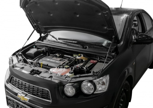 Амортизаторы капота Chevrolet Aveo II (T300) 2011-2020 5 дв., Rival Арт. A.1002.1
