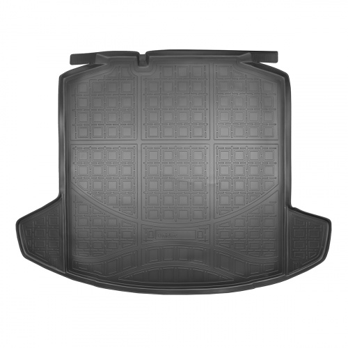 Коврик в багажник Skoda Rapid II 2020- Лифтбек, полиуретан Norplast, Черный, Арт. NPA00T816502