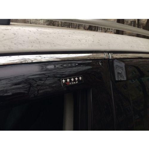 Дефлекторы окон Lexus NX I 2014-2017, накладные с хром. молдингом 4 шт Арт. CHR09174
