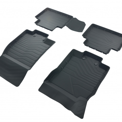 Коврики в салон Nissan X-Trail III (T32) 2013-2019, резина 3D SRTK Premium, Черный, Арт. PR.NS.X.TR.15G.02X62