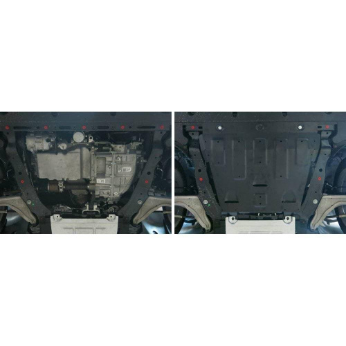 Защита картера двигателя и КПП Ford Mondeo V 2012-2019 Седан 2.5; 2.0(199л.с.) Арт. 111.01849.1