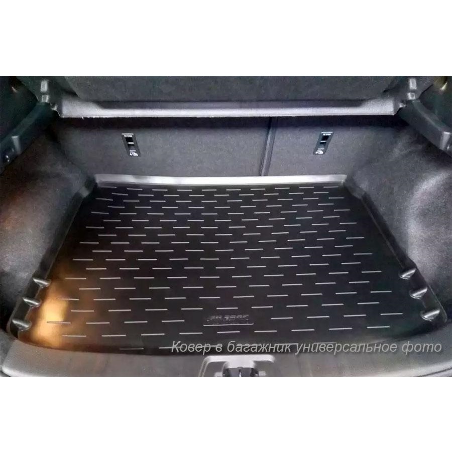 Коврик в багажник Opel Astra (J) GTC 2011-2015 Хэтчбэк 3 дв., полиуретан Aileron, Черный, Арт. 71301