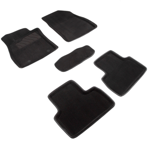 Коврики в салон Nissan Juke I (YF15) 2010-2014, 3D ткань Seintex , Черный, Арт. 83733