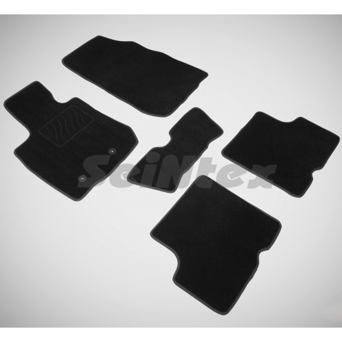 Коврики в салон Renault Duster I 2010-2015, текстильные Seintex Lux, Черный, Арт. 85492