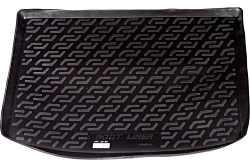 Коврик в багажник Volkswagen Caddy III 2004-2010 Минивэн, пластик, L.Locker, Черный, Арт. 0101030100