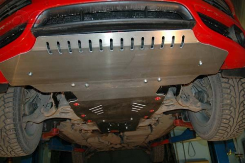 Защита картера двигателя Audi Q7 I (4L) 2005-2009 V-4,2 FSI (для комплекта S-line) Арт. 02.1068
