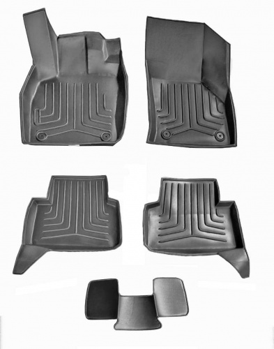 Коврики в салон Audi A3 III (8V) 2012-2016 Хэтчбэк 5 дв., 3D ткань Euromat LUX, , Арт. EM3DLI004507