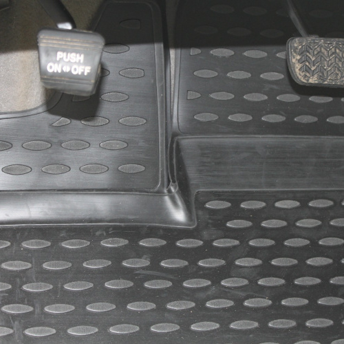 Коврики в салон Toyota Sienna II (XL20) 2003-2005 Минивен, полиуретан Element, Черный, комплект на три ряда Арт. NLC.48.48.210k