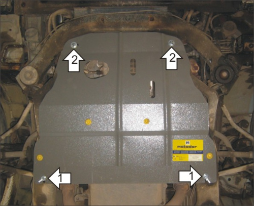 Защита картера двигателя и КПП Chrysler 300M 1998-2004 Седан V-3,5 FWD;Защита: двигателя, КПП, переднего дифференциала Арт. 00308