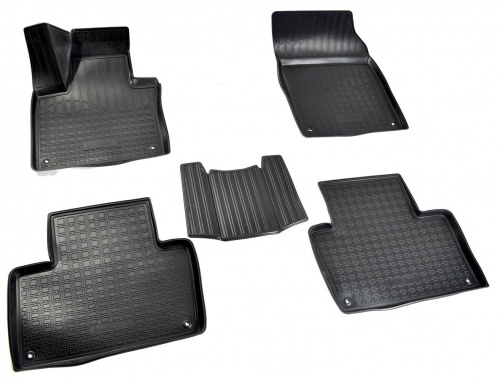Коврики в салон Volvo XC90 II 2014-2019, полиуретан 3D Norplast, Черный, Арт. NPA11-C96-780