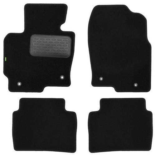 Коврики в салон Mazda CX-5 I (KE) 2011-2015, текстильные Klever standart "Standard", Черный, Арт. KVR02332201210KH