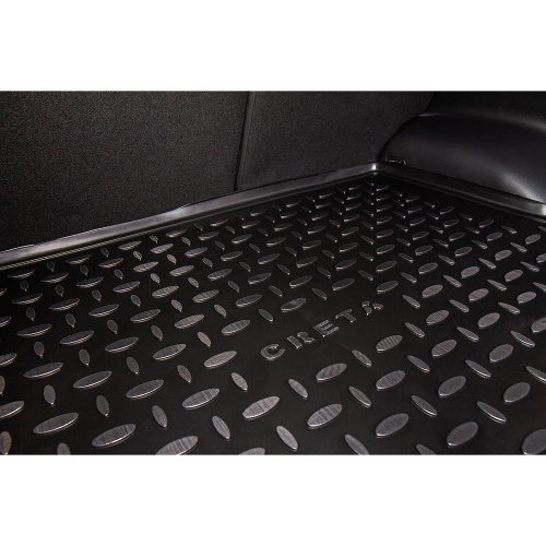 Коврик в багажник Hyundai Creta II 2020-, полиуретан Seintex, Черный, Арт. 96641