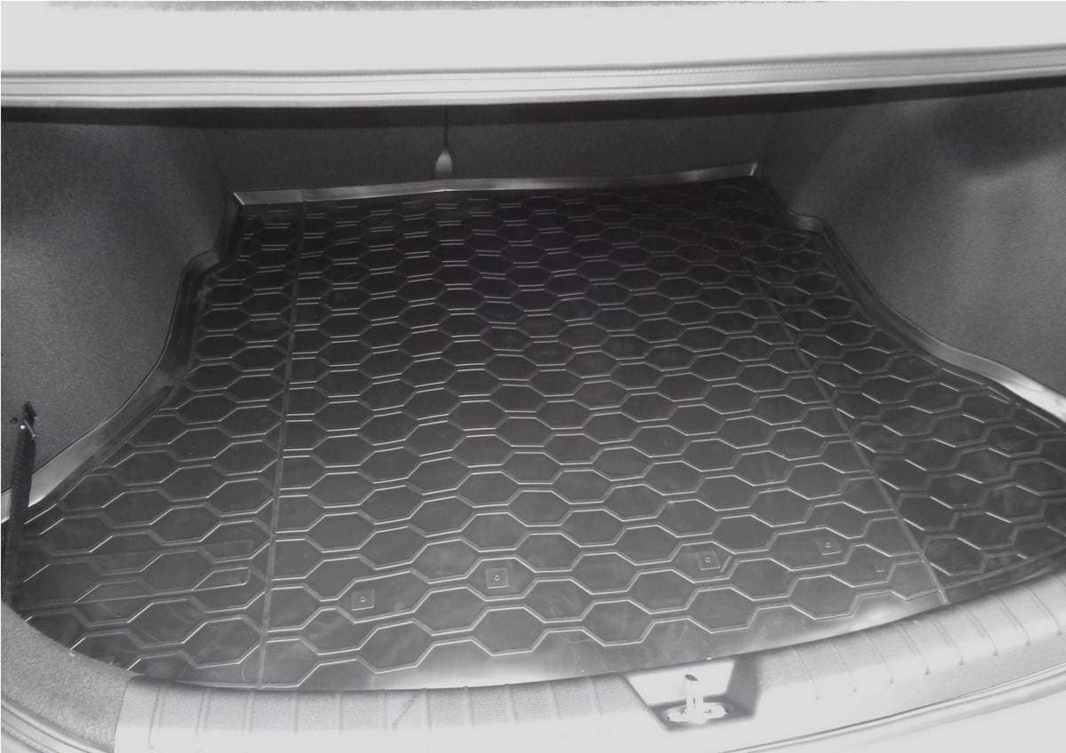 Коврик в багажник Hyundai Solaris II 2017-2020, полиуретан Rival, Черный, Арт. 12305008