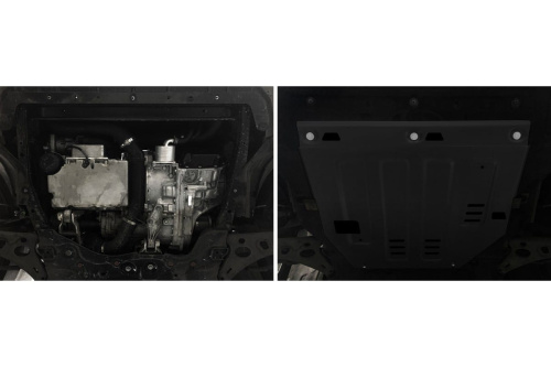 Защита картера двигателя и КПП Geely Monjaro I 2022- V-2.0, АКПП, 4WD Арт. 111019301