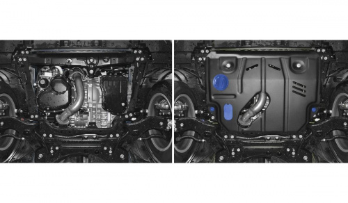 Защита картера двигателя и КПП Lexus NX I 2014-2017 V - 2.0 (238л.с.) Арт. 111.3207.1