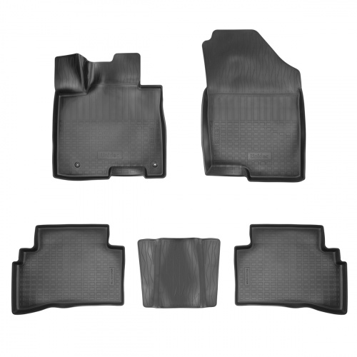 Коврики в салон Hyundai Tucson IV (NX4) 2020-, полиуретан 3D Norplast, Черный, евро, короткая база Арт. NPA11C31736