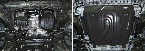 Защита картера двигателя и КПП Toyota RAV4 III (XA30) 2010-2013 FL2 V - кроме 2.5 Арт. 111.05769.1
