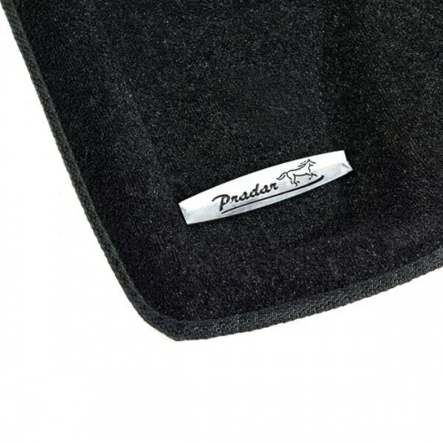 Коврики в салон Honda Civic 2011-2015 Седан, 3D ткань Pradar с мет. подпятником (с МЕТ. подпятником), Черный, Арт. SI0900240