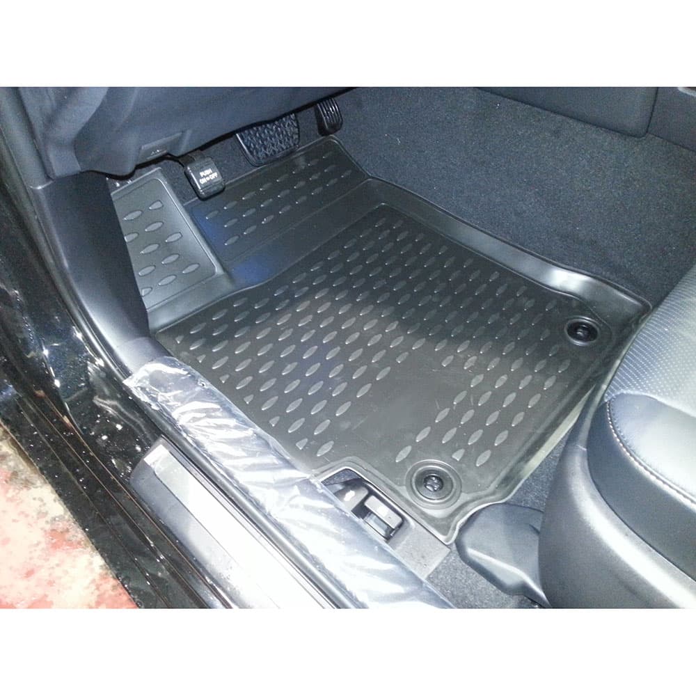 Коврики в салон Toyota Camry VII (XV50) 2011-2014, полиуретан Element, Черный, Арт. NLC.3D.48.63.210k