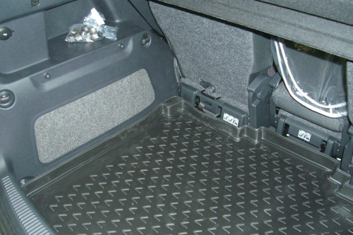 Коврик в багажник Skoda Roomster I 2006-2010, полиуретан Element, Черный, Арт. NLC.45.07.B11
