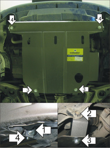 Коврик в багажник Chevrolet Aveo I (T250) 2002-2007 5 дв., полиуретан Seintex, Черный, Арт. 00802