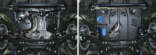 Защита картера двигателя и КПП Lexus NX I 2014-2017 V - 2.0 (238л.с.) Арт. 111.03207.1