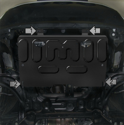 Защита картера двигателя и КПП Nissan Juke I (YF15) 2010-2014 V-1,6 4WD, FWD Арт. 71409
