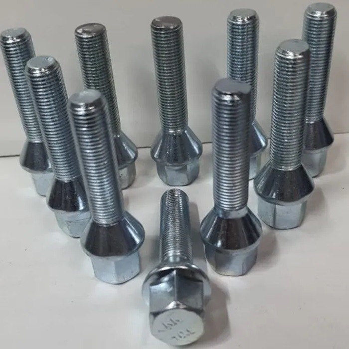 Болт колёсный M12x1.25 Конус L-45мм Цинк, Ключ 17, Арт. 072177