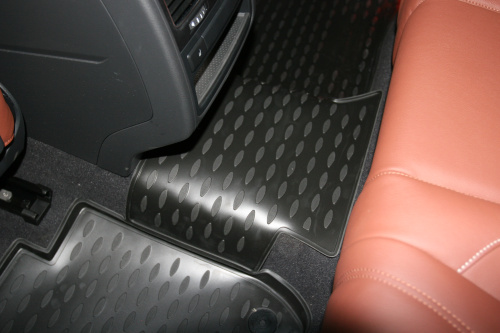 Коврики в салон Volkswagen Touareg II 2010-2014, полиуретан Element, Черный, Арт. NLC.51.31.212k