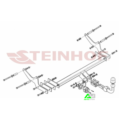 Фаркоп Fiat Doblo II (263) 2009-2015 , арт.F069