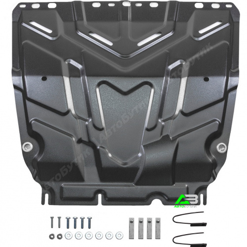 Защита картера двигателя и КПП AutoMax для Ford C-MAX, Сталь 1,5 мм, арт. AM.1850.1