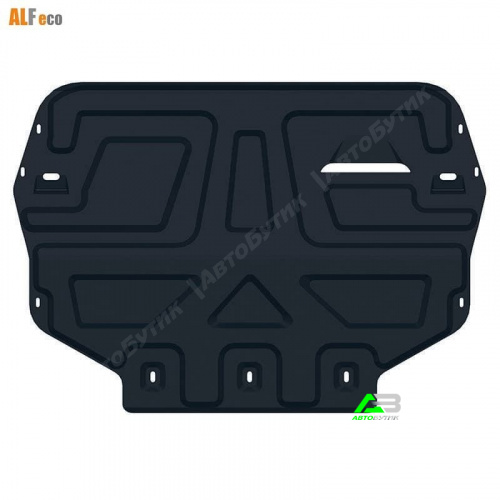 Защита картера двигателя и КПП ALFeco для Volkswagen Caddy, Сталь 2 мм, арт. ALF2012st