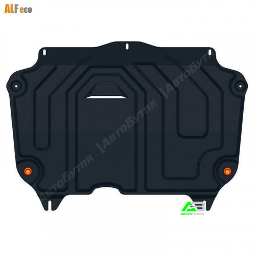 Защита картера двигателя и КПП ALFeco для Chevrolet Spark, Сталь 2 мм, арт. ALF0314st