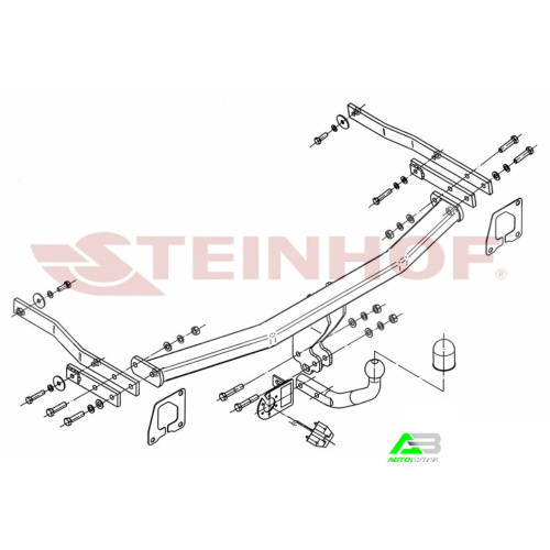 Фаркоп Renault Megane II 2002-2006 , арт.R108