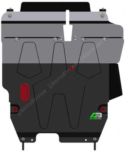 Защита картера двигателя и КПП SHERIFF для Mitsubishi Airtrek, Сталь 2 мм, арт. 14.0564