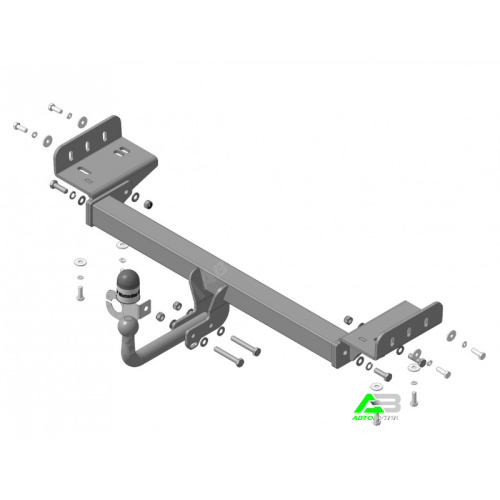 Фаркоп Hyundai ix35 2009-2013 оцинкованный MOTODOR Арт. 91001A