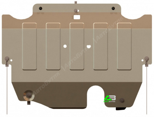 Защита картера двигателя и КПП SHERIFF для Ford Mondeo, Алюминий 4 мм, арт. 