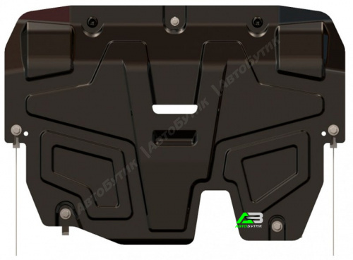 Защита картера двигателя и КПП SHERIFF для Ford C-MAX, Сталь 1,8 мм, арт. 08.1617