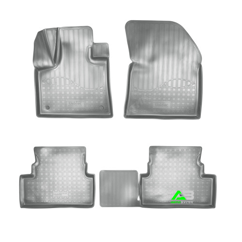 Коврики в салон Peugeot 3008  2016-2020, полиуретан Norplast, Серый, Арт. NPA11-C64-320-G