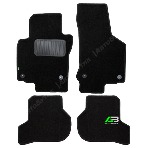 Коврики в салон Volkswagen Scirocco  2014-2017 FL, текстильные Klever standart, Черный, Арт. KLEVER02512701210KH