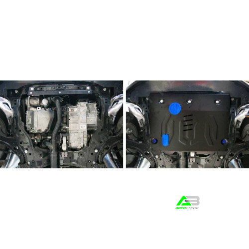 Защита картера двигателя и КПП АвтоБроня для Ford Edge, Сталь 1,8 мм, арт. 111.01837.1