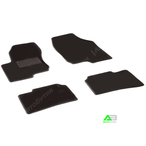 Коврики в салон Kia Magentis (MG) 2005-2008, ткань Seintex Lux, Черный, Арт. 83157