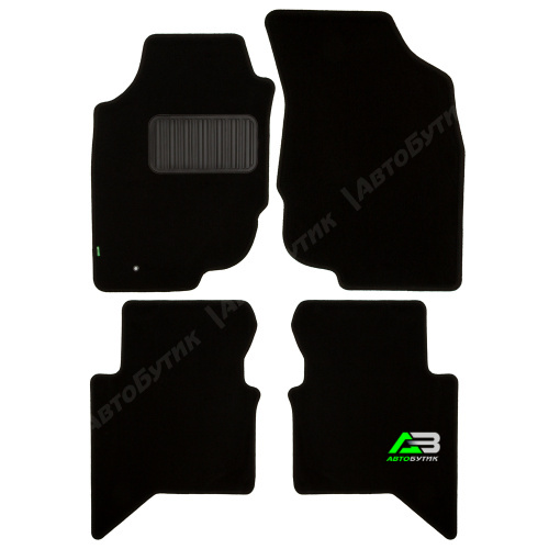 Коврики в салон Toyota Hilux 2011-2015 FL, текстильные Klever standart, Черный, Арт. KLEVER02485401210KH
