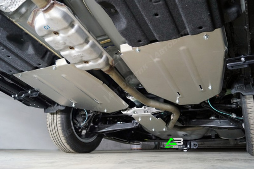 Защита топливного бака TCC для Subaru Forester, Алюминий 4 мм, арт. 